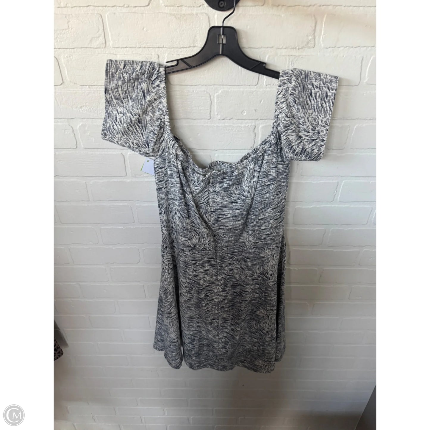 Dress Casual Short By Esley In Blue & White, Size: L