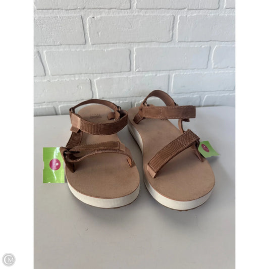 Sandals Flats By Teva In Tan, Size: 10