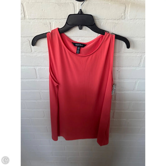 Top Sleeveless By Ellen Tracy In Orange, Size: M