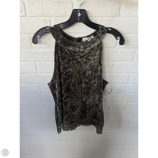 Top Sleeveless By Solitaire In Green, Size: S