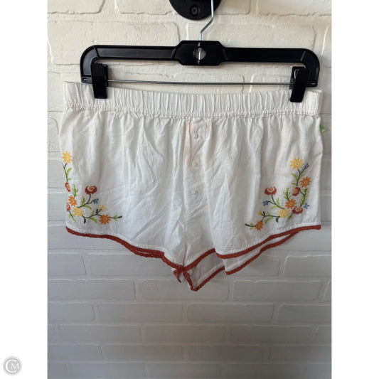 Pajama Pants By Anthropologie In Orange & White, Size: M