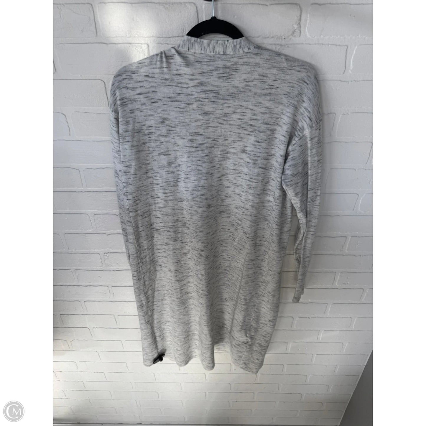 Sweater Cardigan By Ann Taylor In Grey & White, Size: Xs
