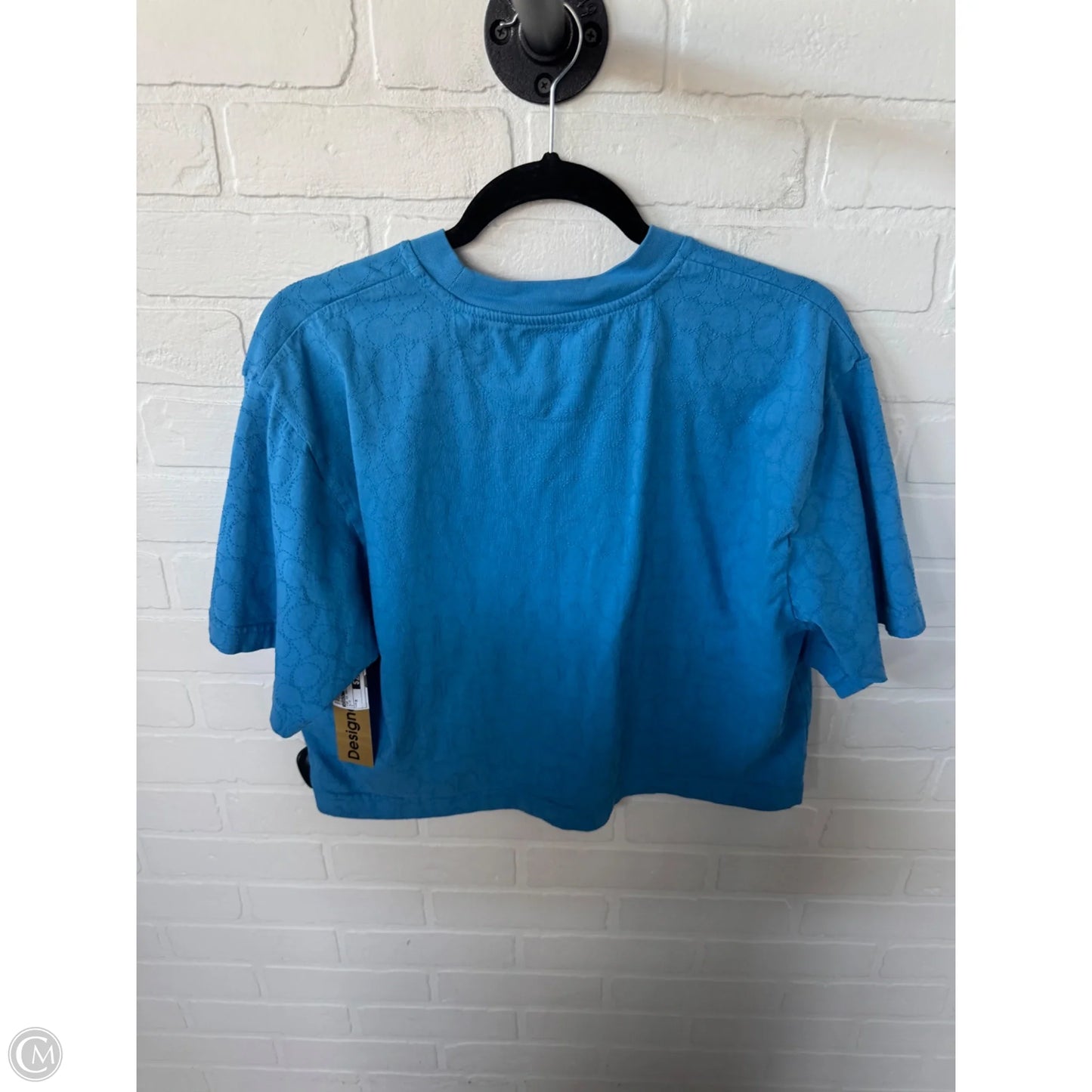 Top Short Sleeve Designer By Coach In Blue, Size: M