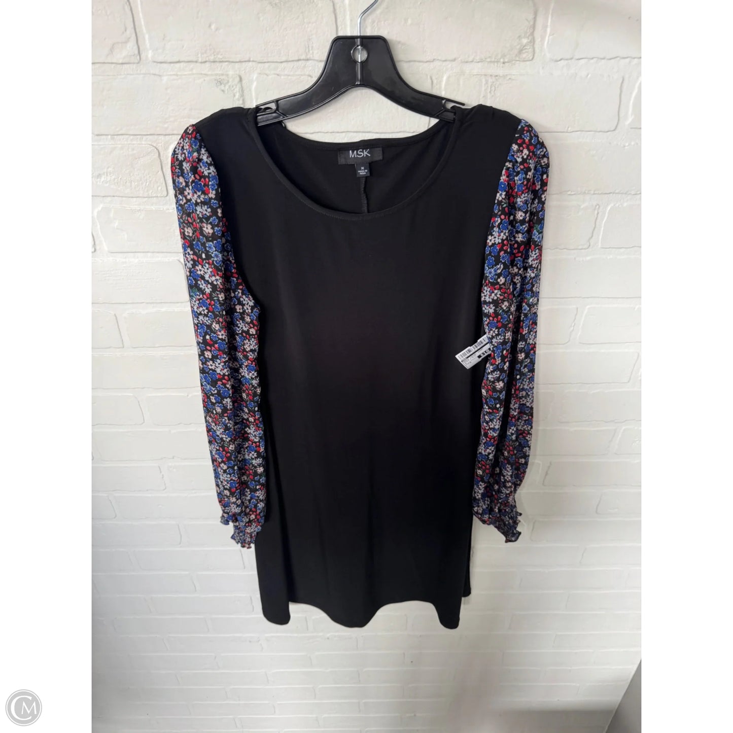 Dress Casual Short By Msk In Black & Blue, Size: M