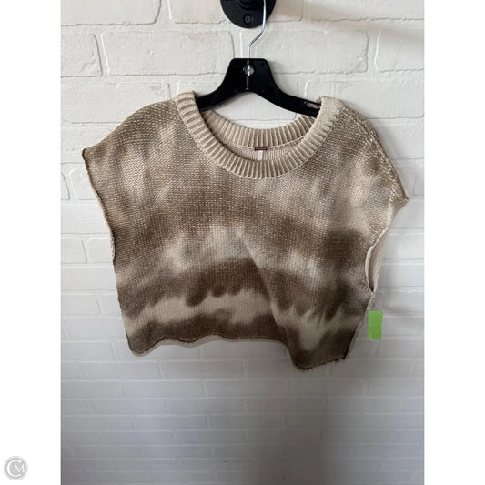 Vest Sweater By Free People In Tan, Size: Xl