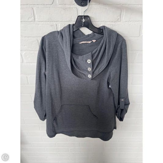 Top 3/4 Sleeve By Soft Surroundings In Grey, Size: M