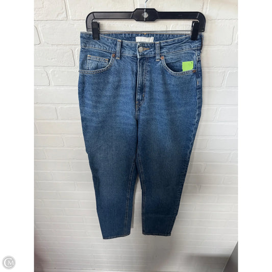 Jeans Straight By H&m In Blue Denim, Size: 6