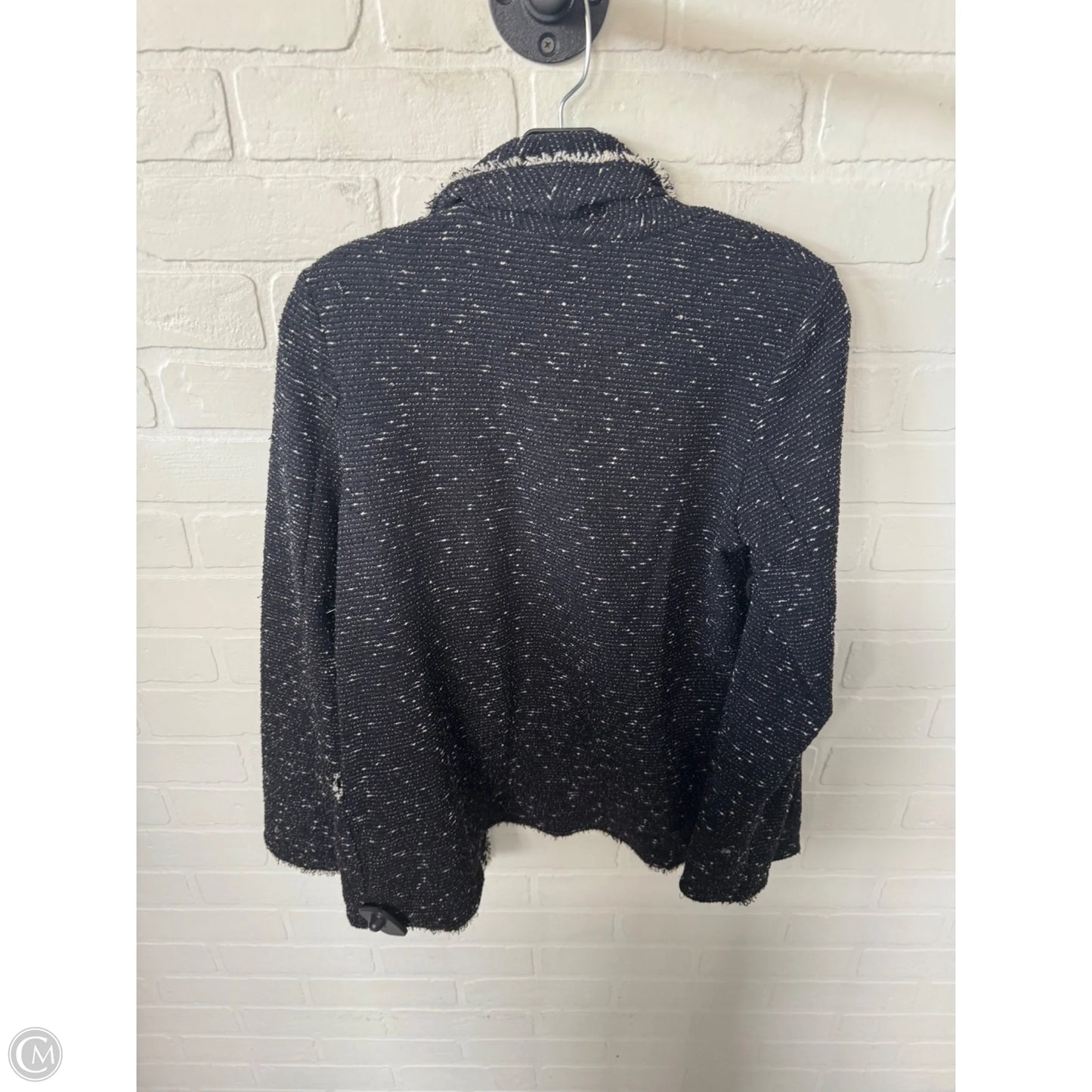 Blazer By Max Studio In Black & Cream, Size: S