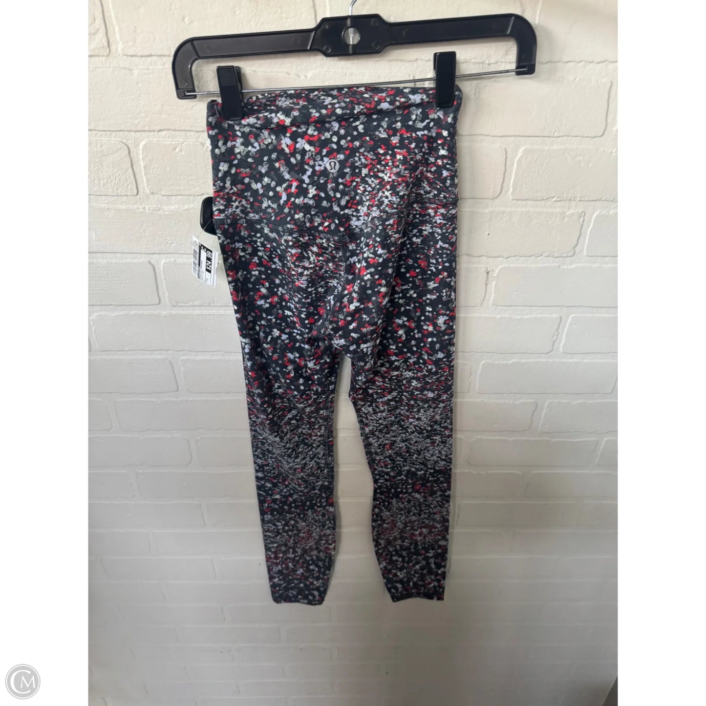 Athletic Leggings By Lululemon In Grey & Red, Size: 2