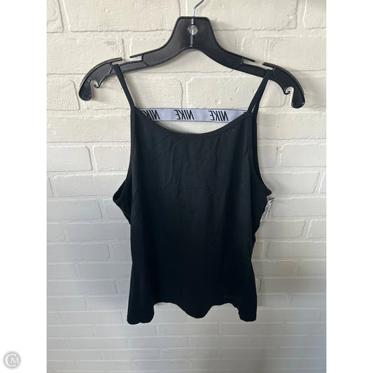 Athletic Tank Top By Nike In Black, Size: L