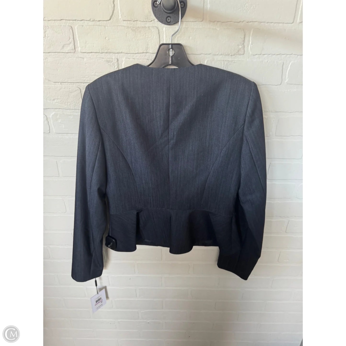 Blazer By Calvin Klein In Blue Denim, Size: S