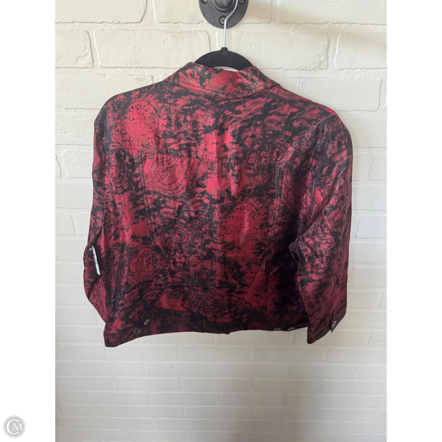Jacket Other By Ruby Rd In Black & Red, Size: Xl