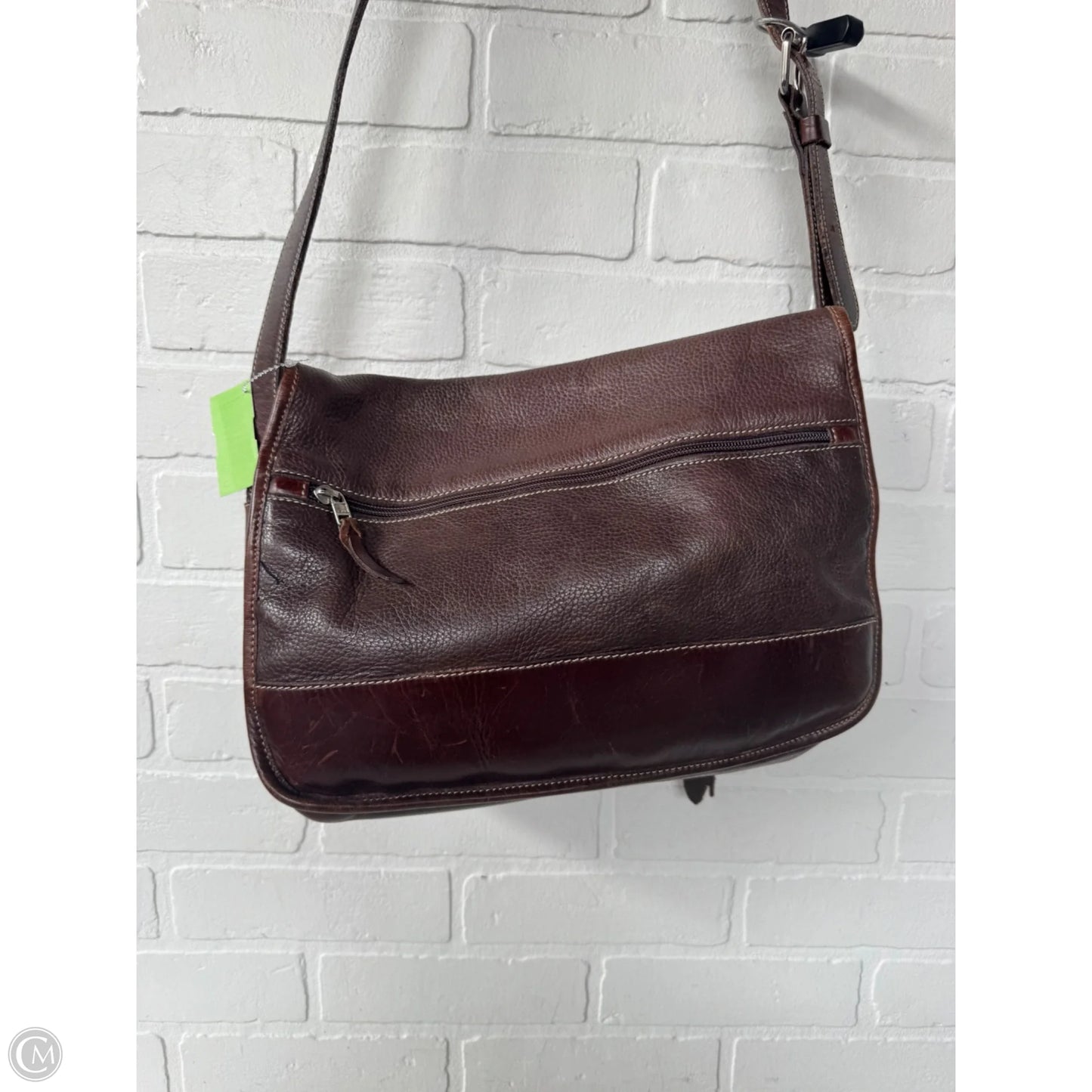 Crossbody Leather By Roots, Size: Medium