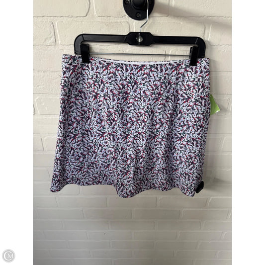 Athletic Skort By Cma In Purple & Yellow, Size: 12