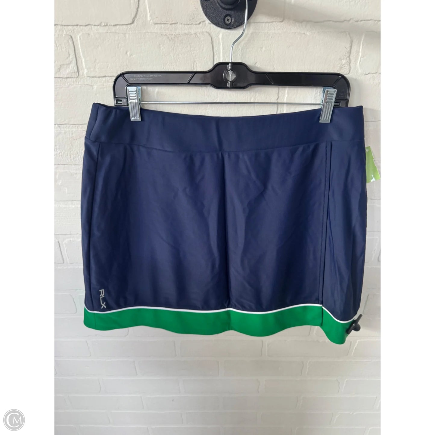 Athletic Skort By Rlx In Blue & Green, Size: 12