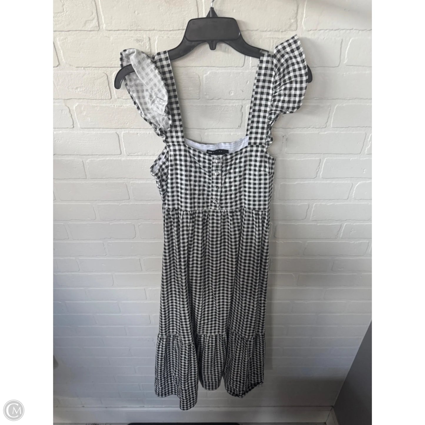 Dress Casual Maxi By Asos In Black & White, Size: Xs