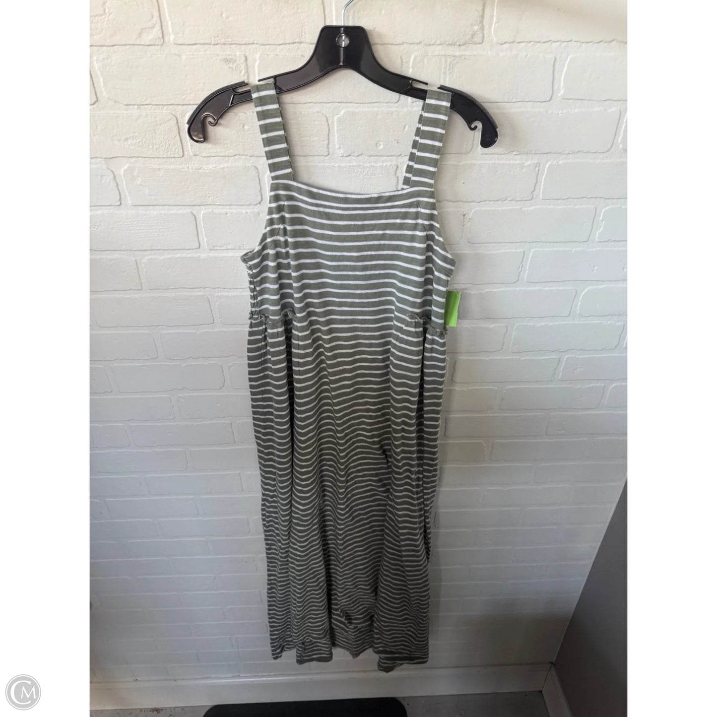 Dress Casual Maxi By Caslon In Green & White, Size: S
