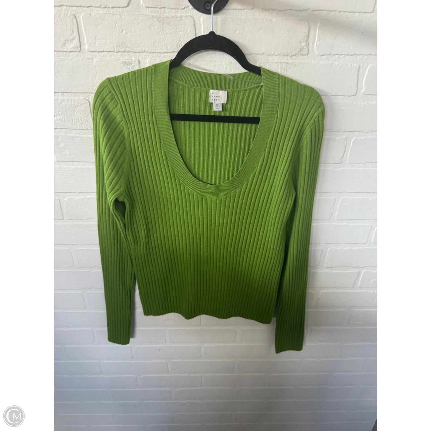Sweater By A New Day In Green, Size: Xl