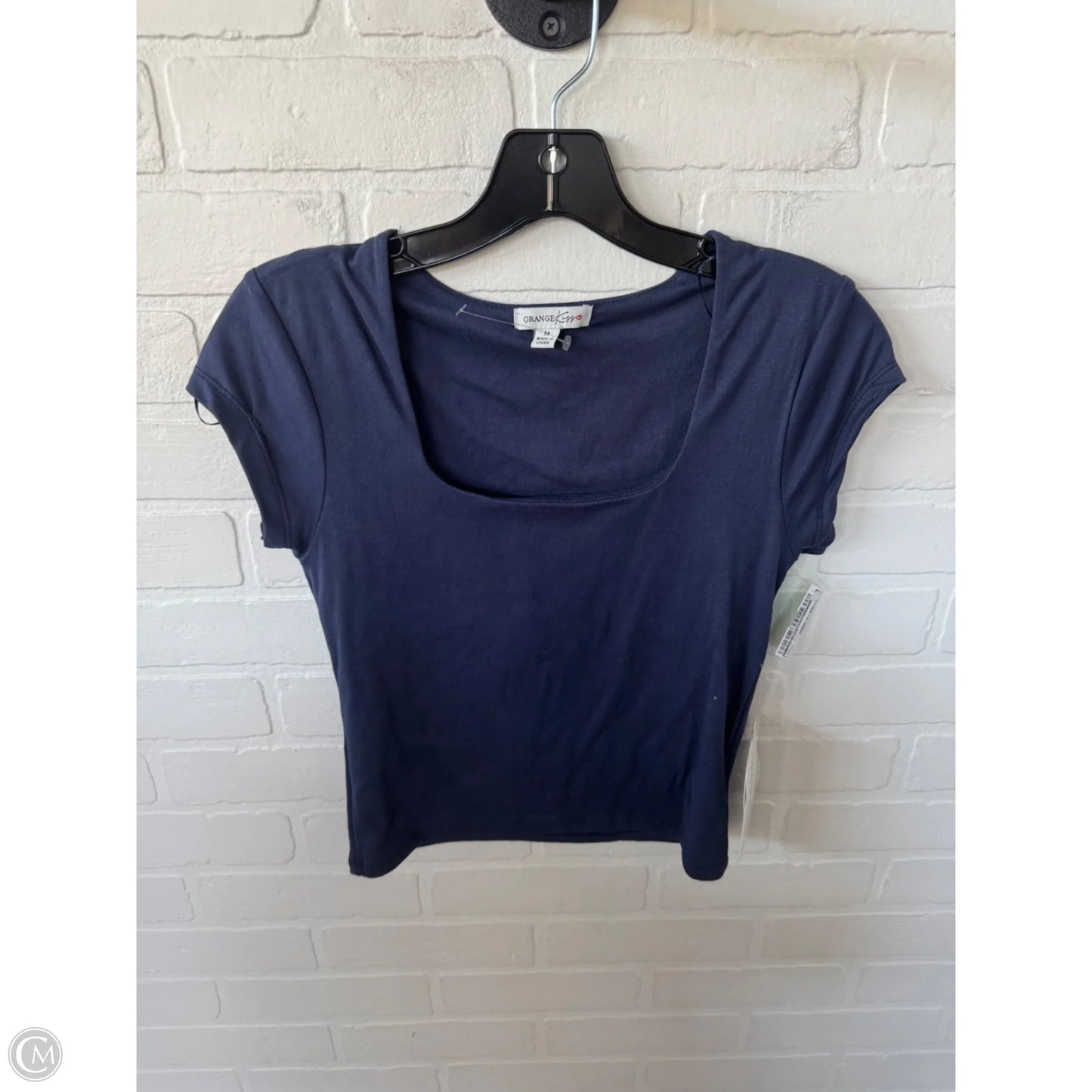Top Short Sleeve Basic By Clothes Mentor In Blue, Size: M
