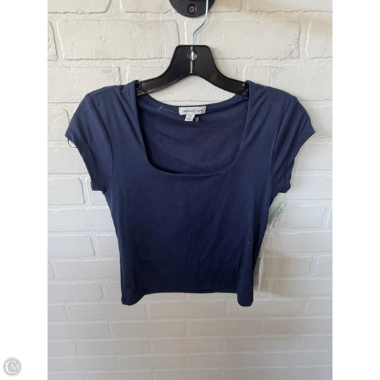 Top Short Sleeve Basic By Clothes Mentor In Blue, Size: M
