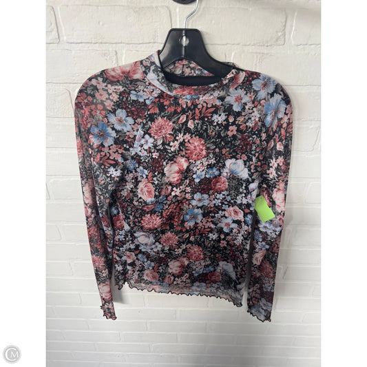 Top Long Sleeve By Clothes Mentor In Black & Pink, Size: S