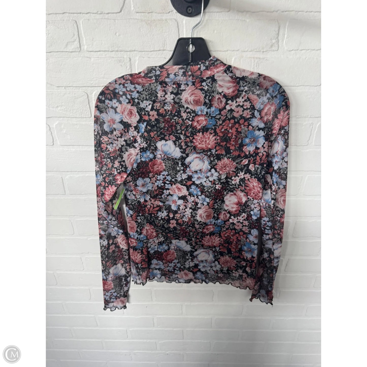 Top Long Sleeve By Clothes Mentor In Black & Pink, Size: S