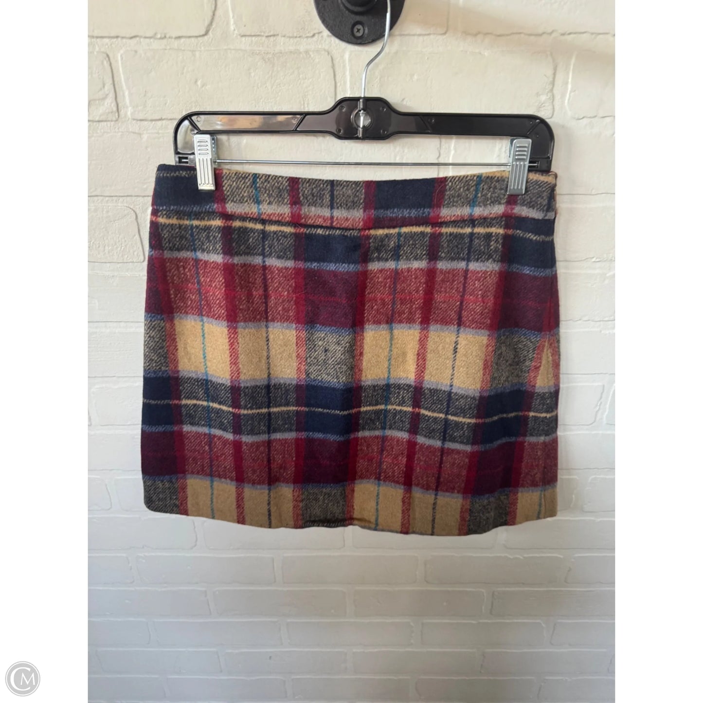 Skirt Mini & Short By Clothes Mentor In Red & Tan, Size: 8