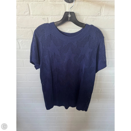 Sweater Short Sleeve By Maurices In Blue, Size: Xl
