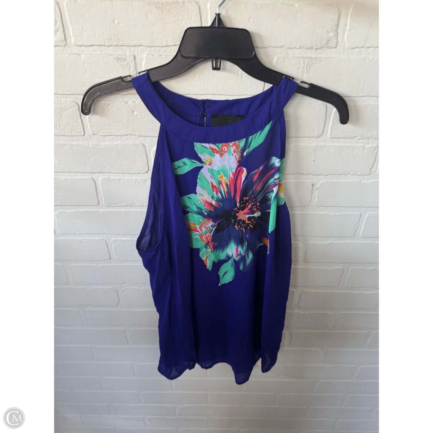 Top Sleeveless By Cynthia Rowley In Blue & Green, Size: M