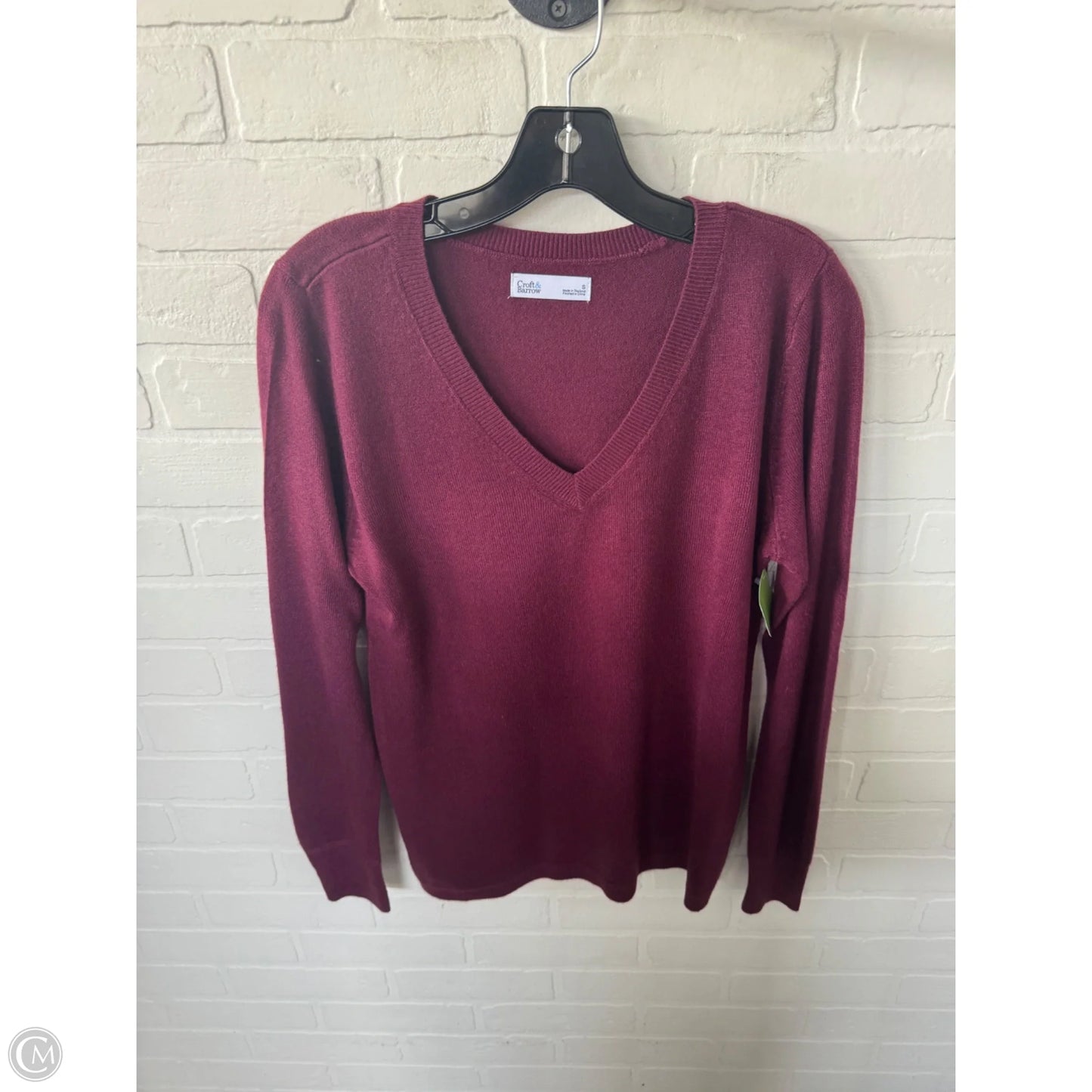 Sweater By Croft And Barrow In Red, Size: S