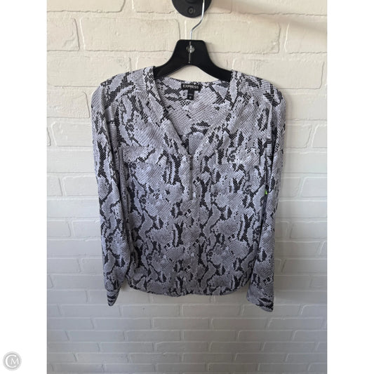 Top Long Sleeve By Express In Grey, Size: Xs