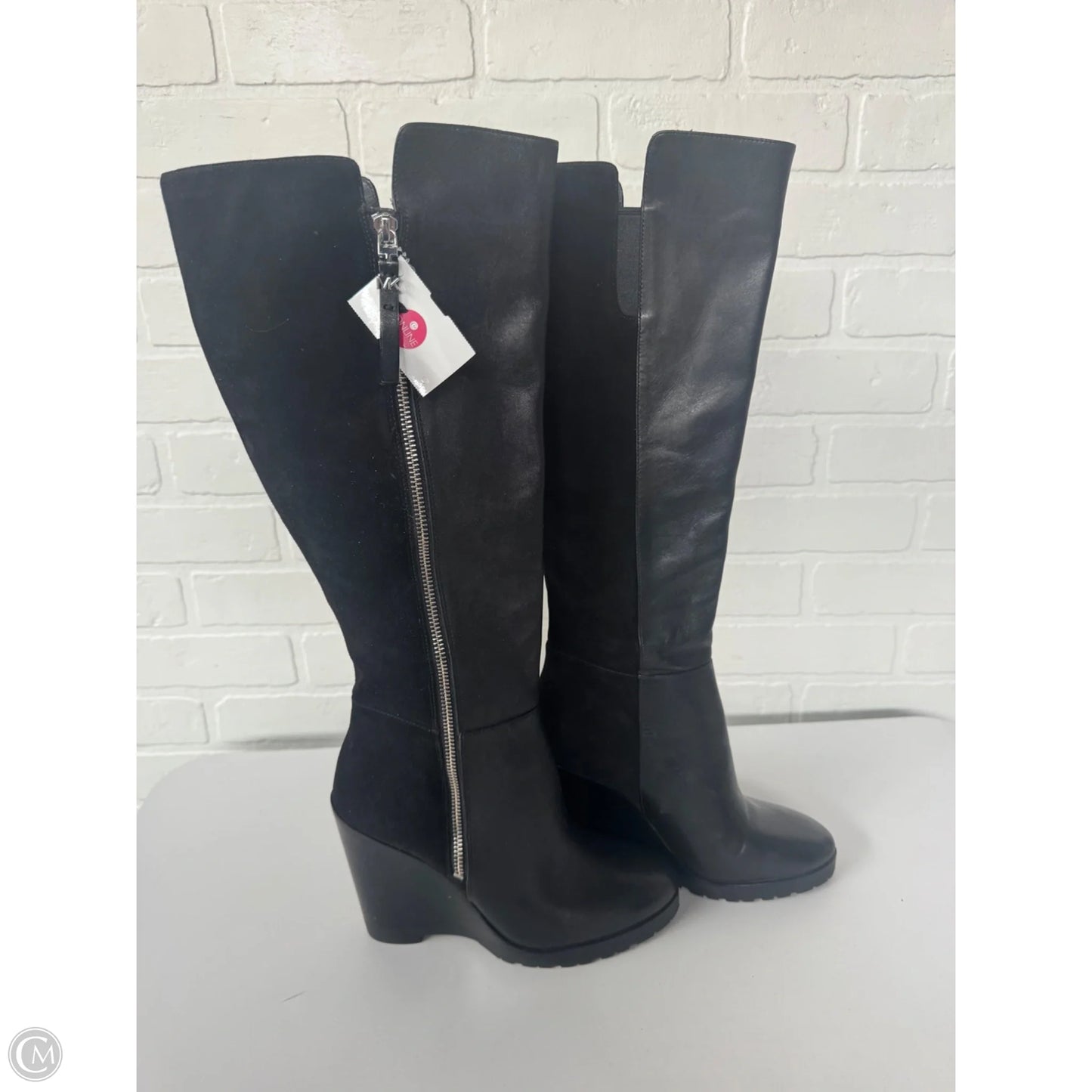 Boots Knee Heels By Michael By Michael Kors In Black, Size: 7.5