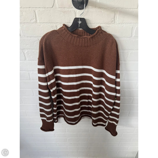 Sweater By Cme In Brown & White, Size: L