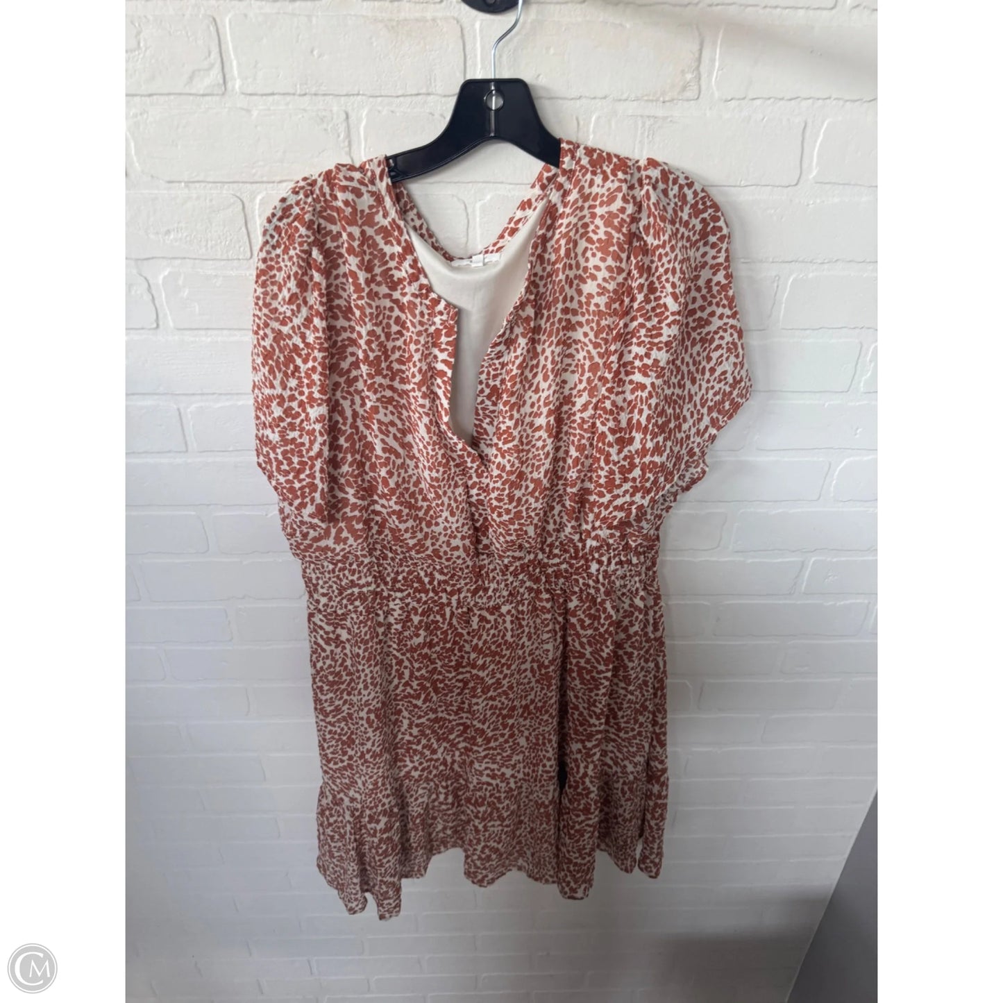 Dress Casual Short By Maurices In Brown & Cream, Size: 1x