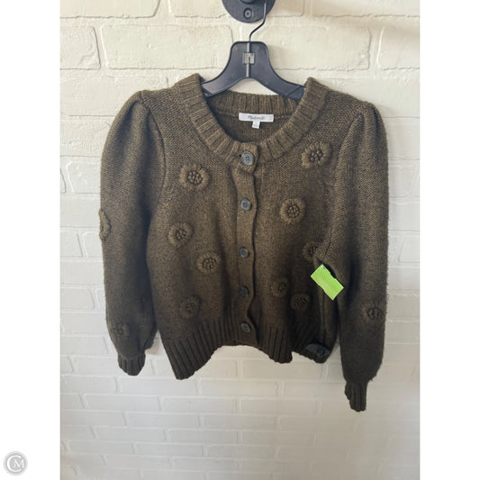 Sweater Cardigan By Madewell In Green, Size: L