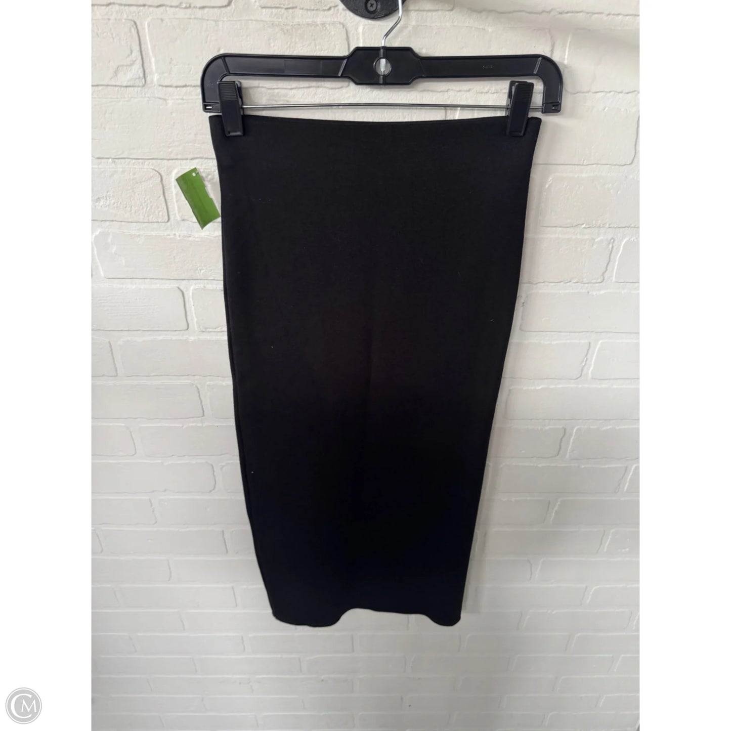 Skirt Midi By Zara In Black & Gold, Size: 8
