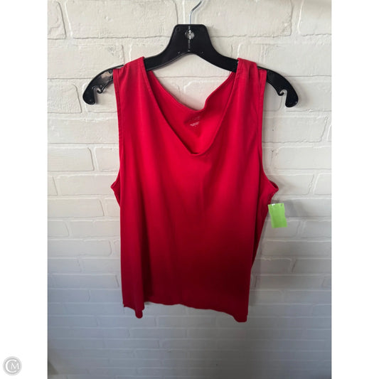 Top Sleeveless Basic By J. Jill In Red, Size: L