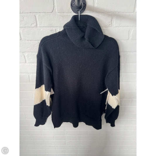 Sweater By Simple In Black & Cream, Size: S