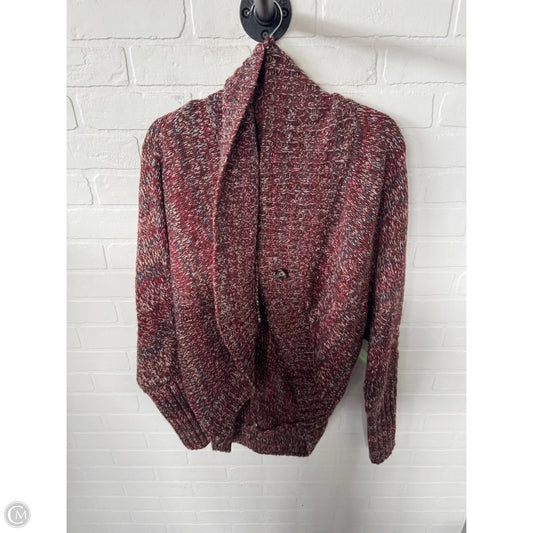 Sweater Cardigan By Prana In Brown & Pink, Size: M