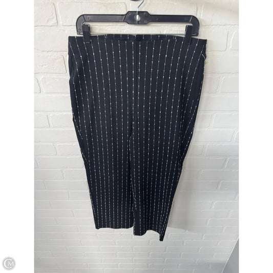 Pants Cropped By Chicos In Black & White, Size: 10