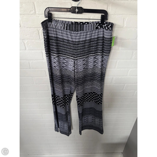 Pants Wide Leg By Counterparts In Black & White, Size: 12
