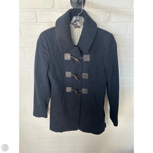 Coat Peacoat By Brooks Brothers In Blue, Size: Xs
