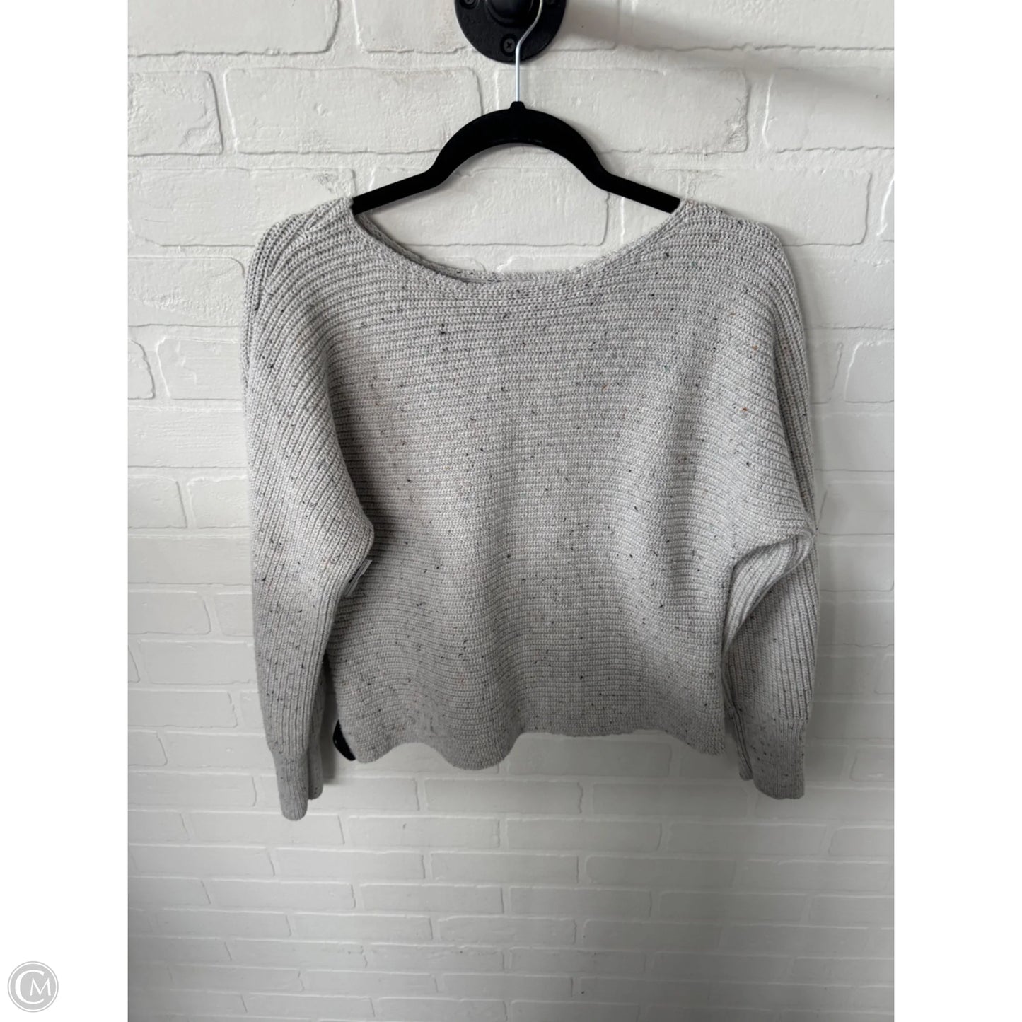 Sweater By Cabi In Grey & Tan, Size: M