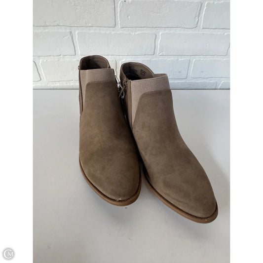 Boots Ankle Flats By Simply Vera In Tan, Size: 8.5