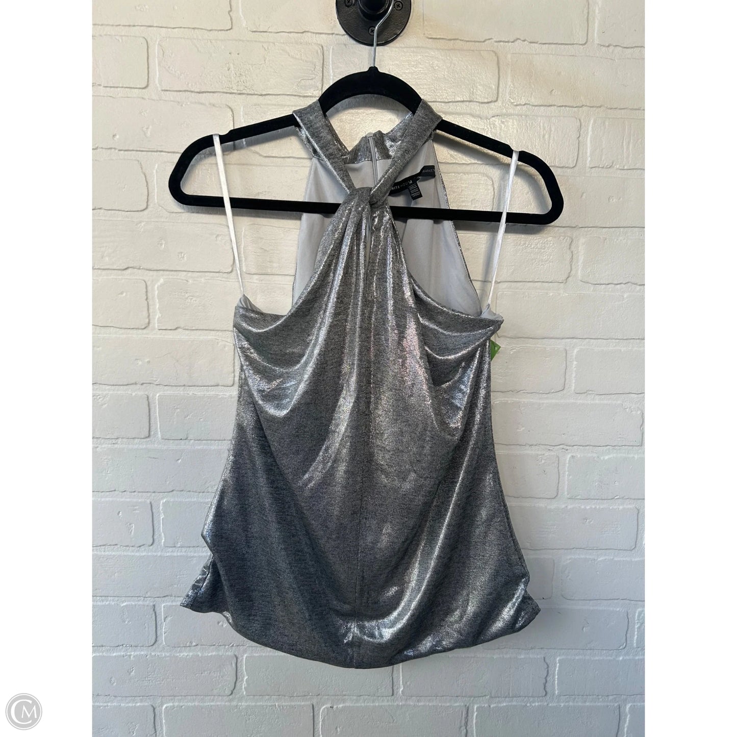 Top Sleeveless By White House Black Market In Silver, Size: M