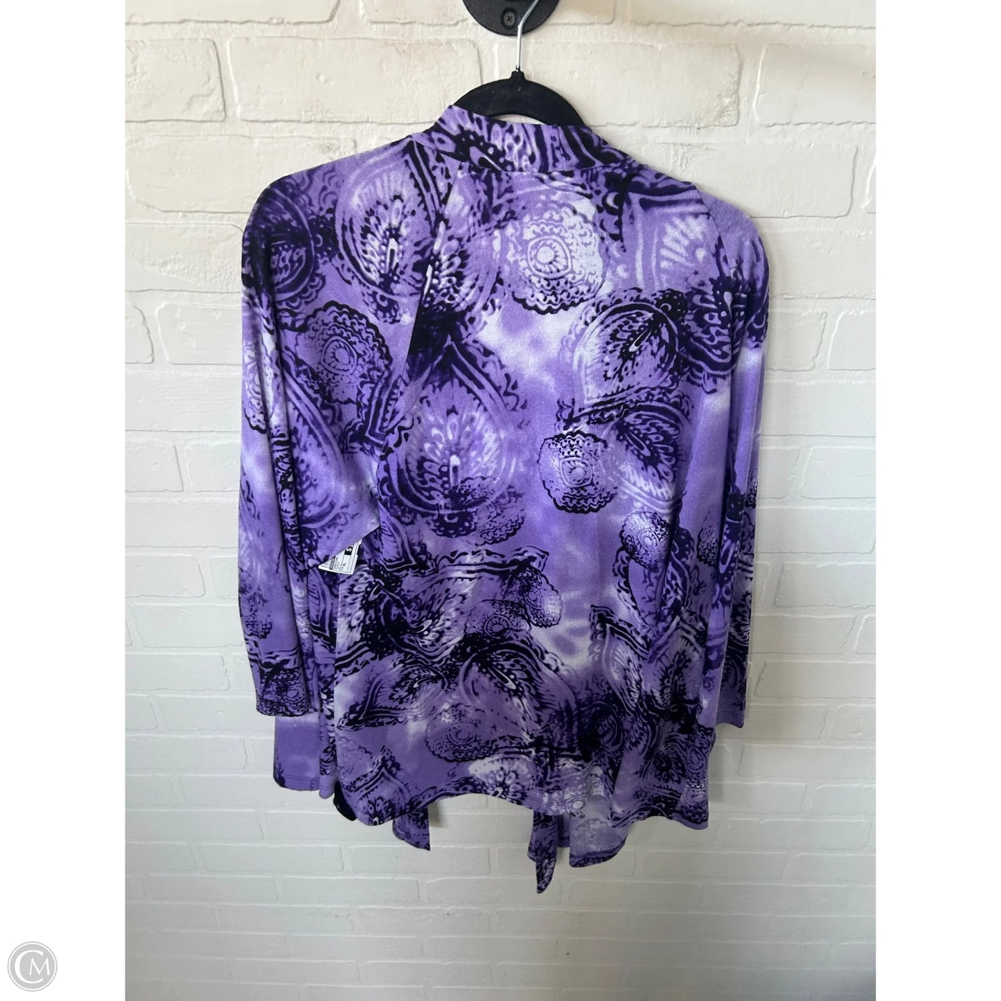 Cardigan By Chicos In Purple, Size: Xl