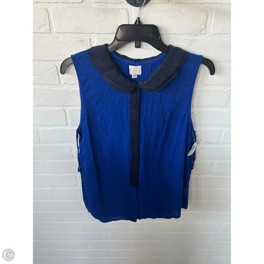 Top Sleeveless By Anthropologie In Blue, Size: L