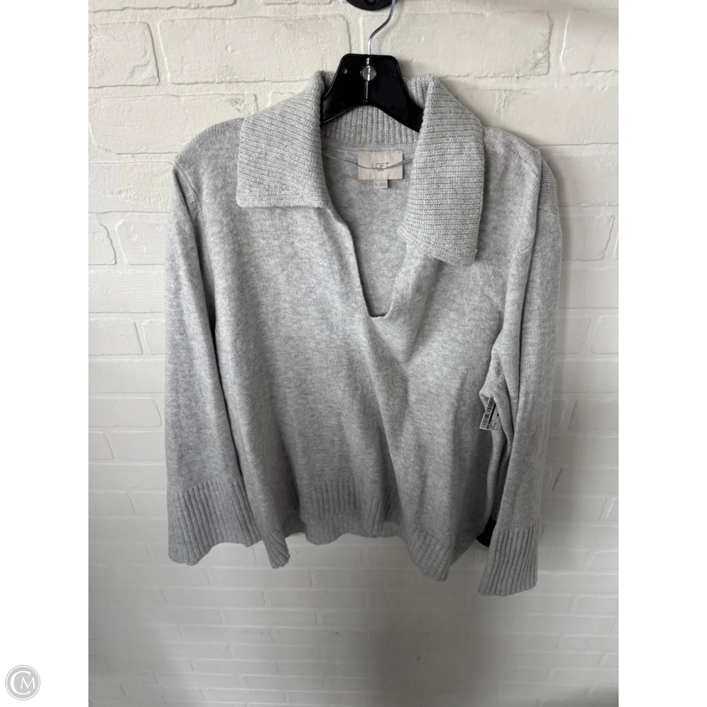 Sweater By Loft In Grey, Size: Xl