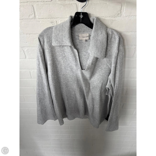 Sweater By Loft In Grey, Size: Xl