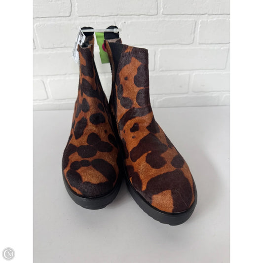Boots Ankle Flats By Louise Et Cie In Animal Print, Size: 9